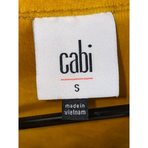 Cabi 3909 Citizen Jacket Fall S Mustard Yellow Corduroy Button Front Womens Casu - Picture 4 of 11